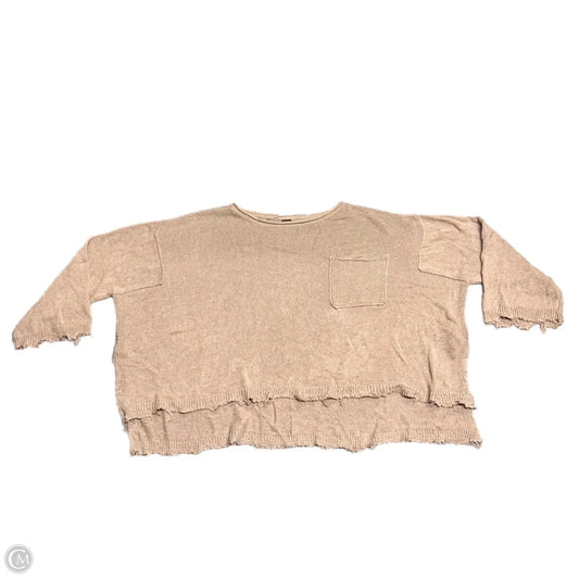Sweater By Free People In Brown, Size: L
