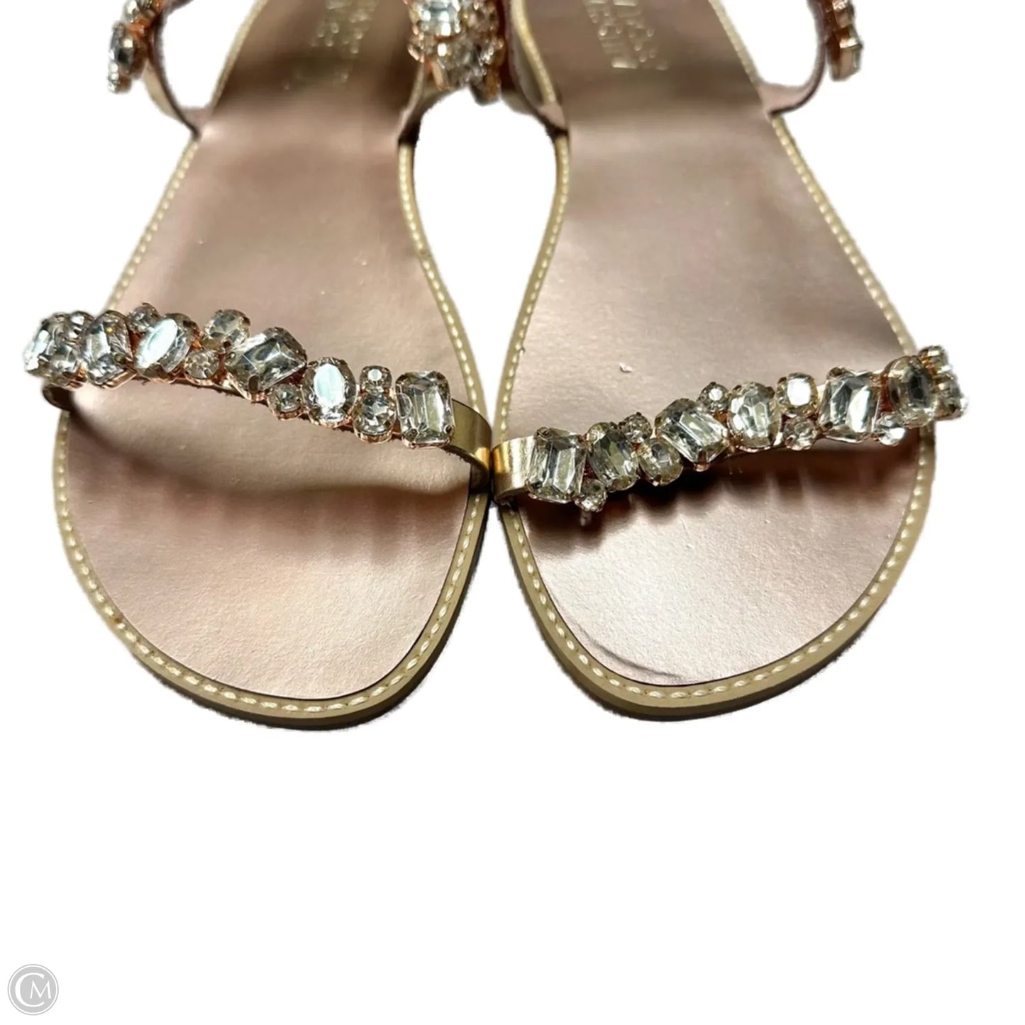 Sandals Flats By Badgley Mischka In Rose Gold, Size: 8.5