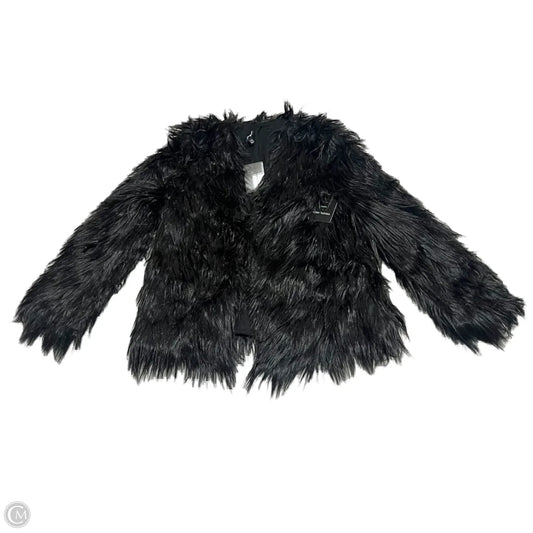 Coat Faux Fur & Sherpa By Urban Outfitters In Black, Size: M