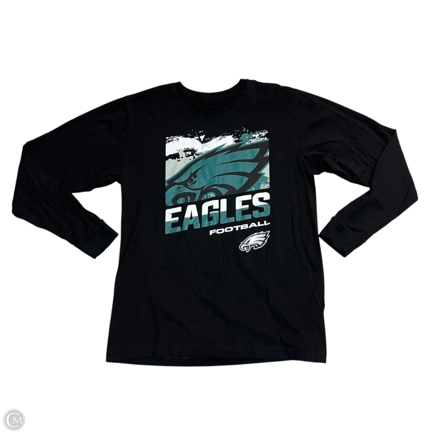 Top Long Sleeve By Nfl In Black & Green, Size: Xl