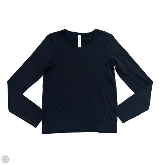 Athletic Top Long Sleeve Crewneck By Athleta In Black, Size: Xs