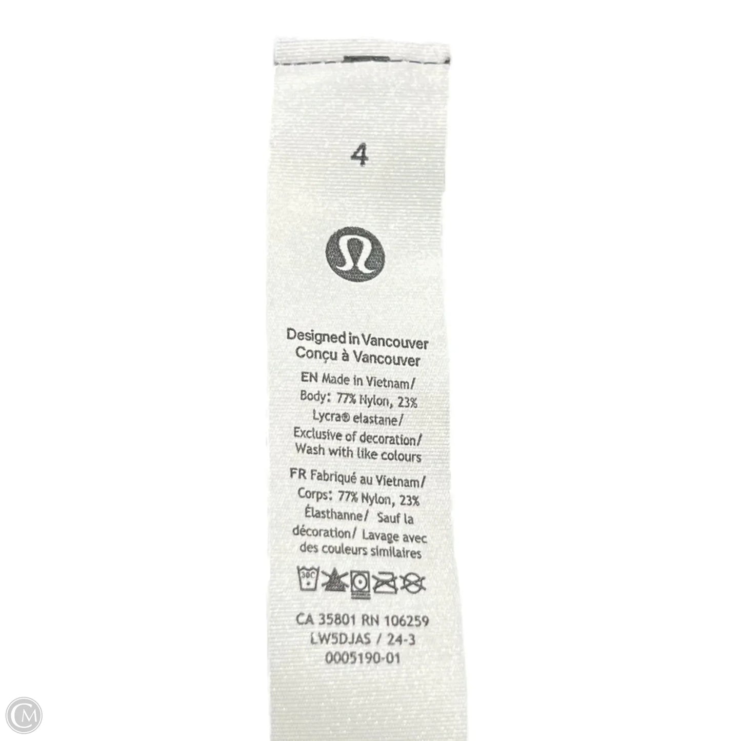 Athletic Leggings By Lululemon In Camouflage Print, Size: 4