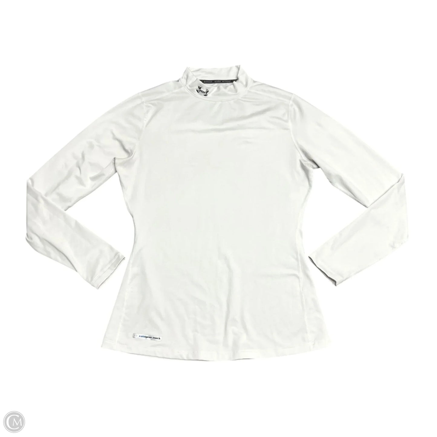Athletic Top Long Sleeve Crewneck By Under Armour In White, Size: L