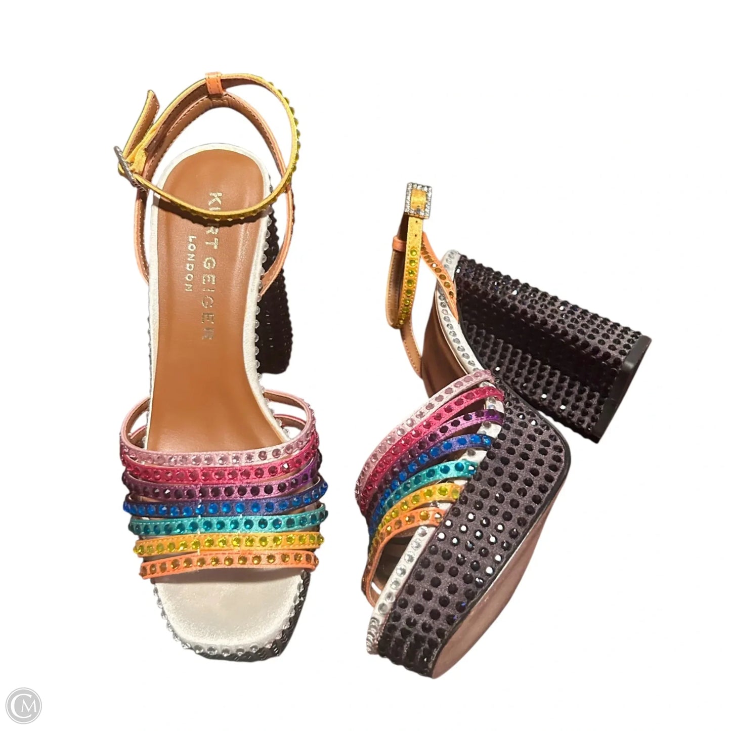 Shoes Designer By Kurt Geiger In Rainbow Print, Size: 5.5