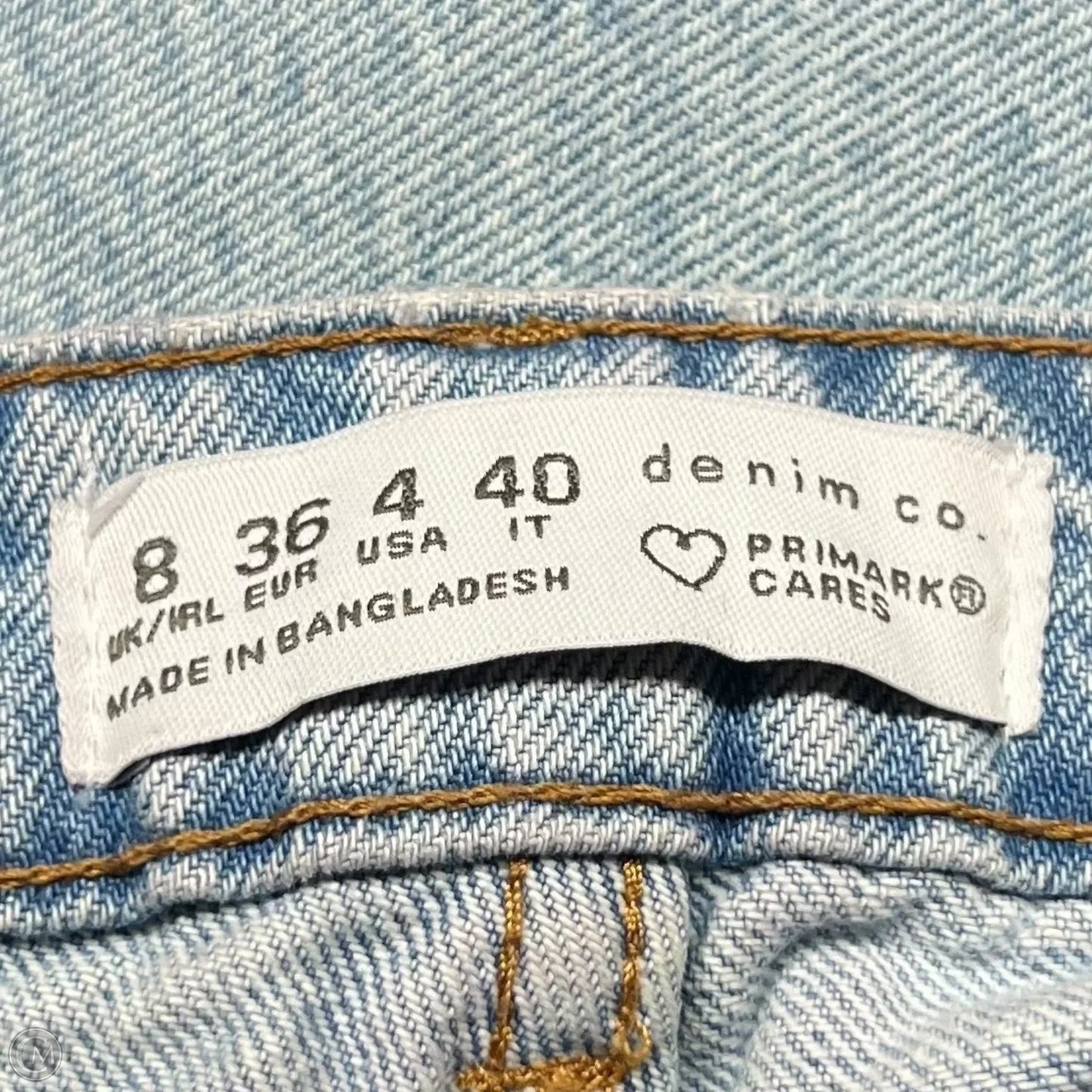 Jeans Boot Cut By Primark In Blue Denim, Size: 8