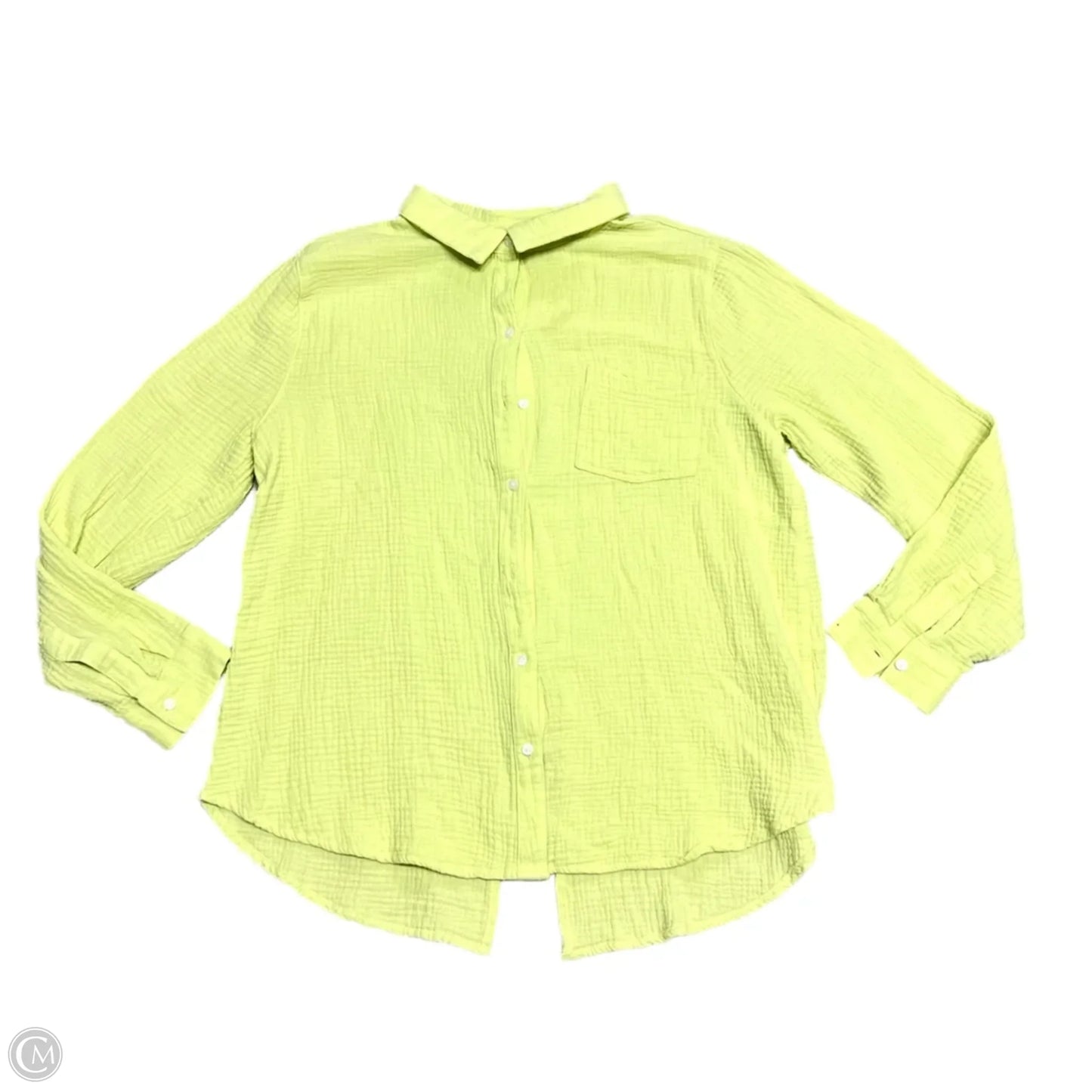Top Long Sleeve By Lucky Brand In Green, Size: L
