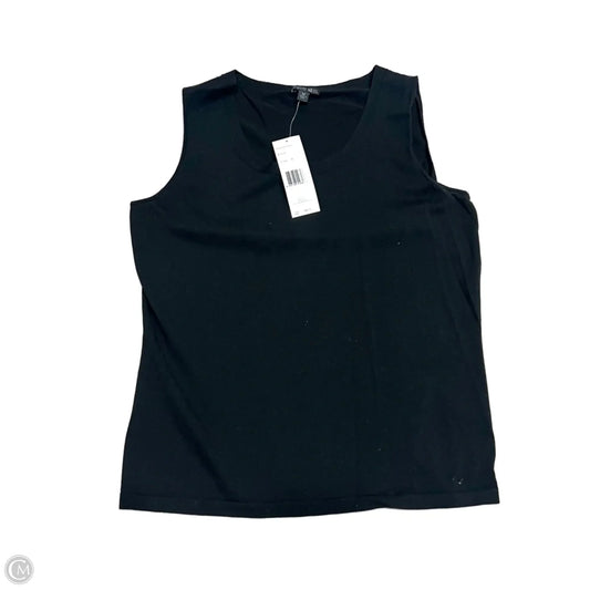 Top Sleeveless Designer By Lafayette 148 In Black, Size: M