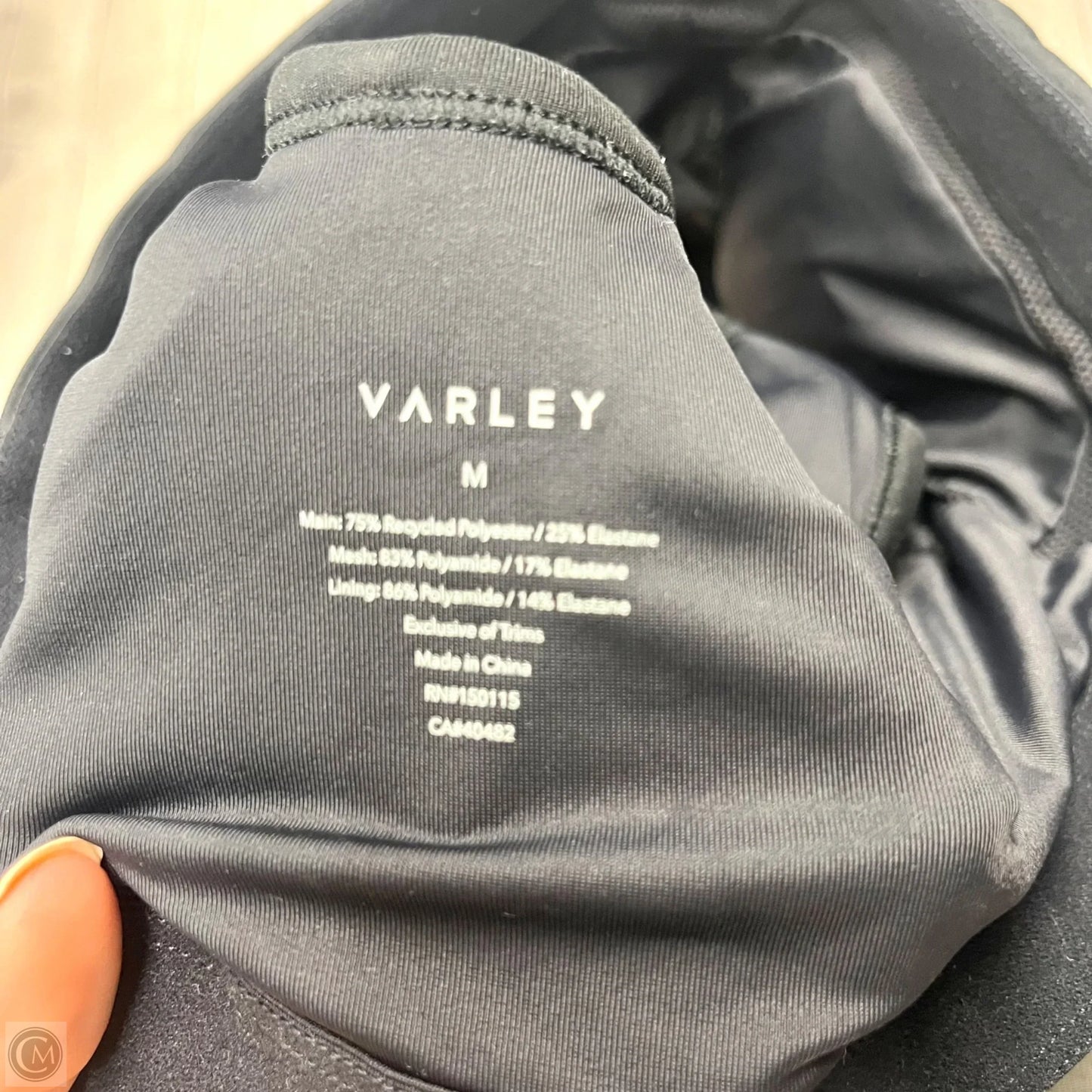 Athletic Bra By Varley In Black, Size: M