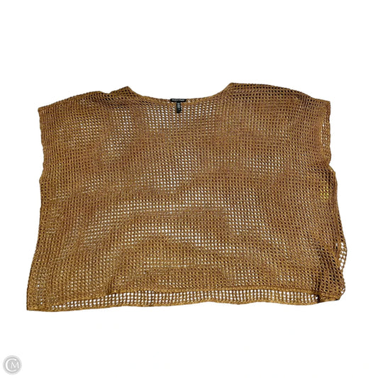 Sweater Short Sleeve By Eileen Fisher In Brown, Size: 2x