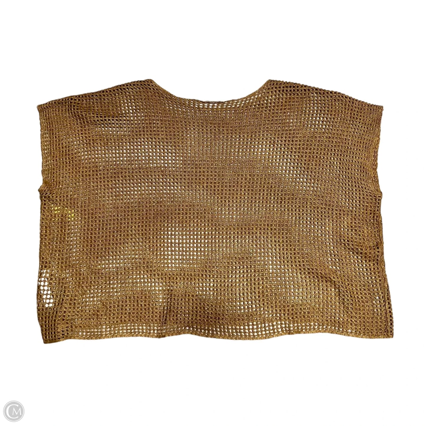 Sweater Short Sleeve By Eileen Fisher In Brown, Size: 2x