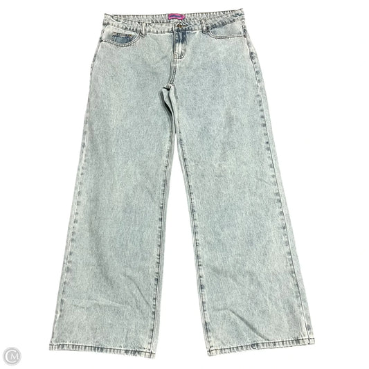 Jeans Boot Cut By Edikted In Blue Denim, Size: Xl