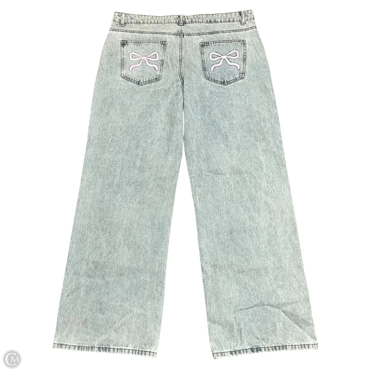 Jeans Boot Cut By Edikted In Blue Denim, Size: Xl