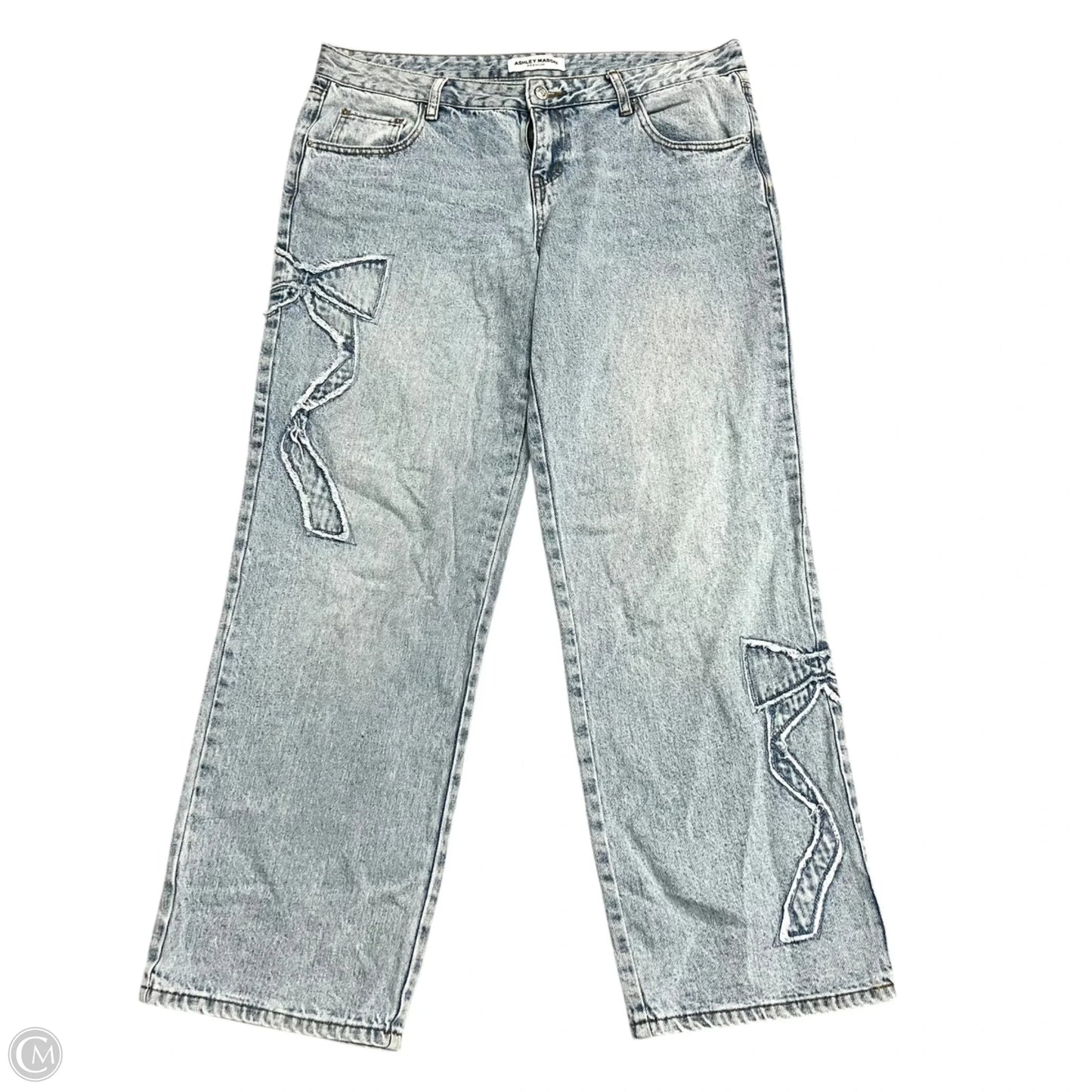 Jeans Boot Cut By Ashely Mason In Blue Denim, Size: 12