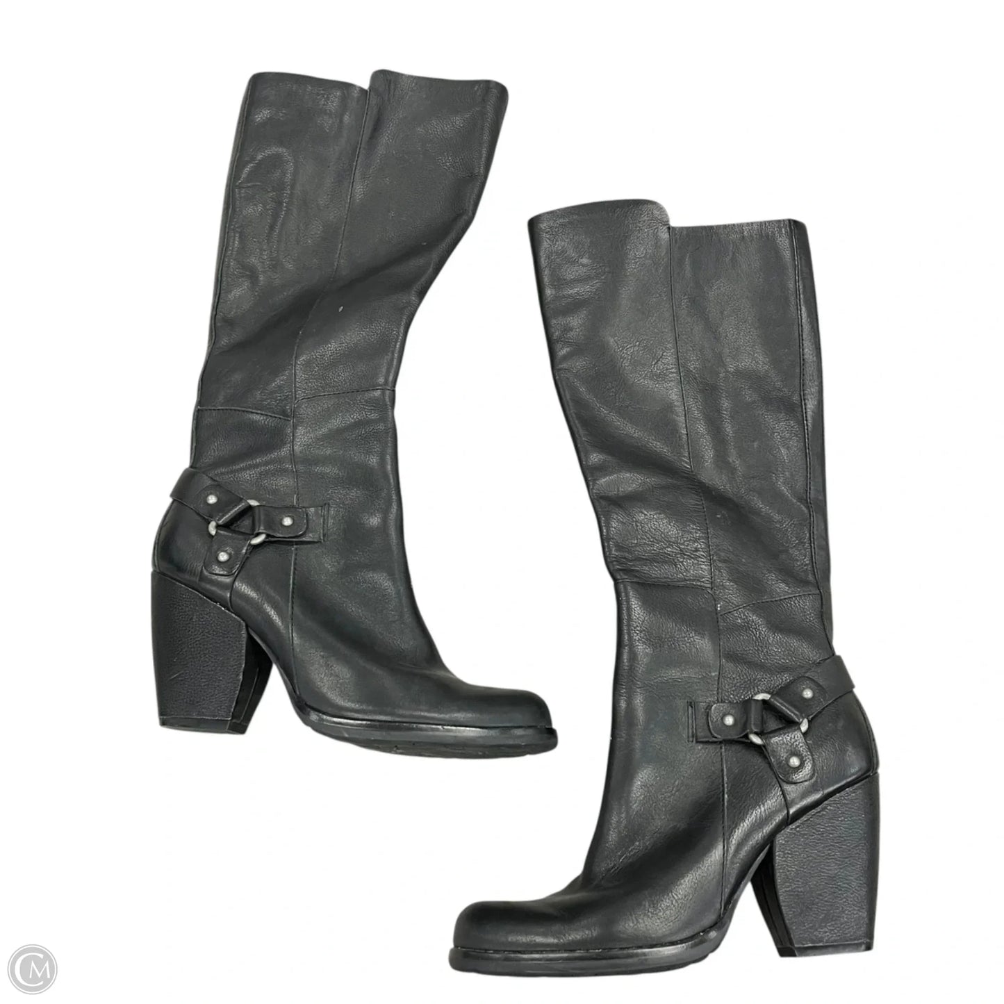 Boots Knee Heels By Kork Ease In Black, Size: 9.5