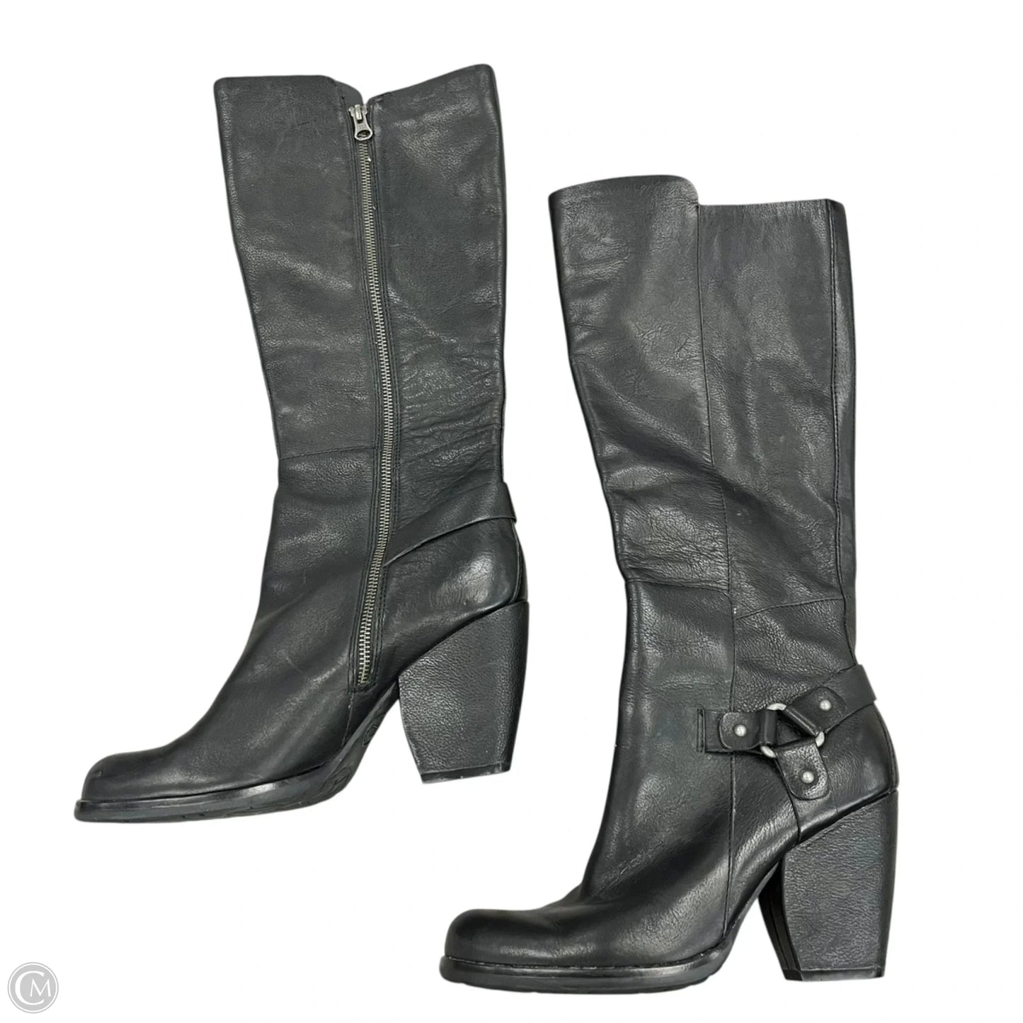 Boots Knee Heels By Kork Ease In Black, Size: 9.5