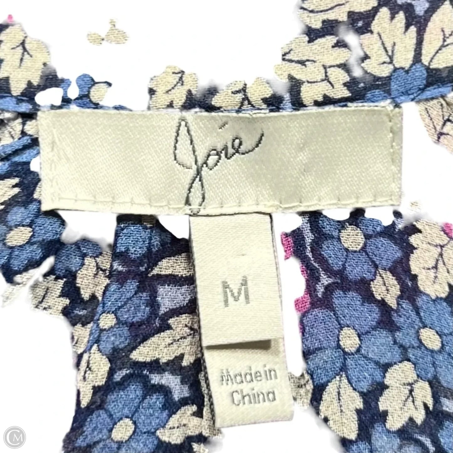 Tunic Long Sleeve By Joie In Blue & Pink, Size: M