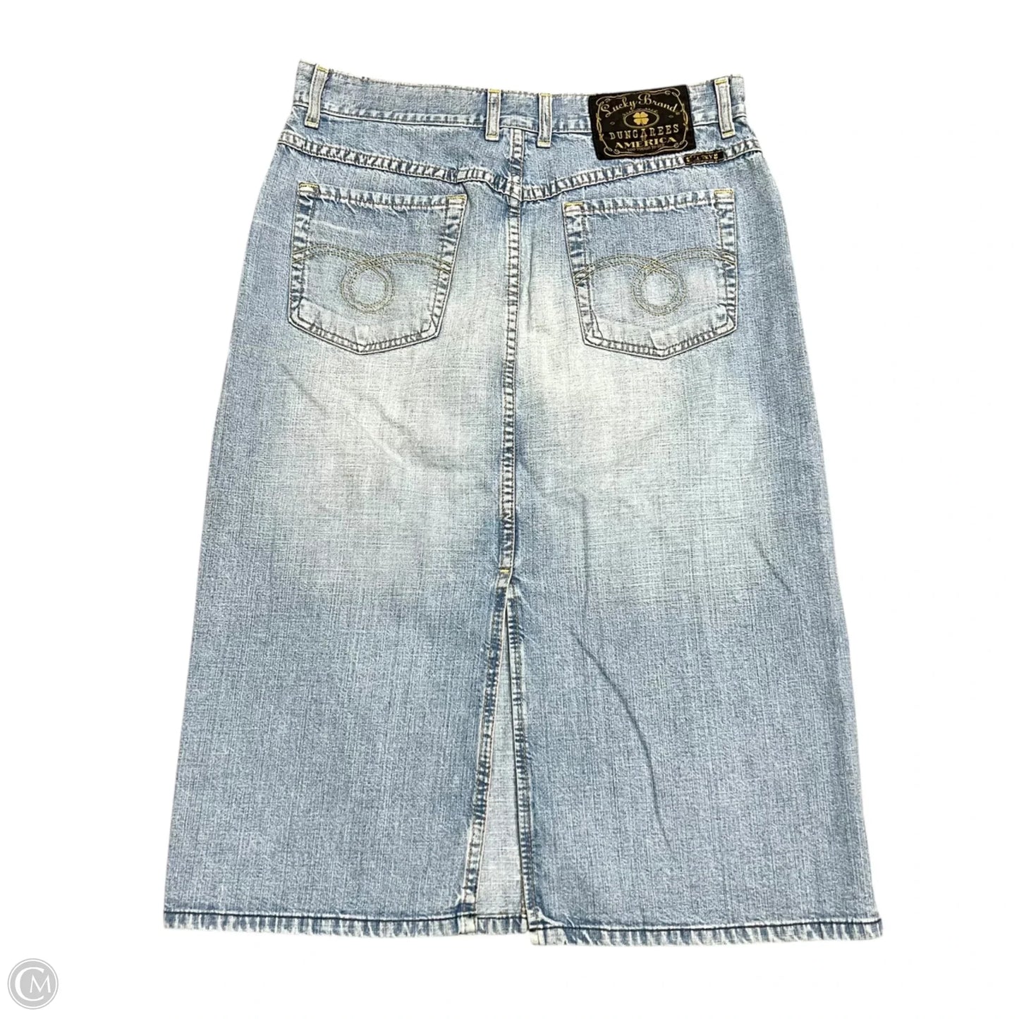 Skirt Maxi By Lucky Brand In Blue Denim, Size: 10