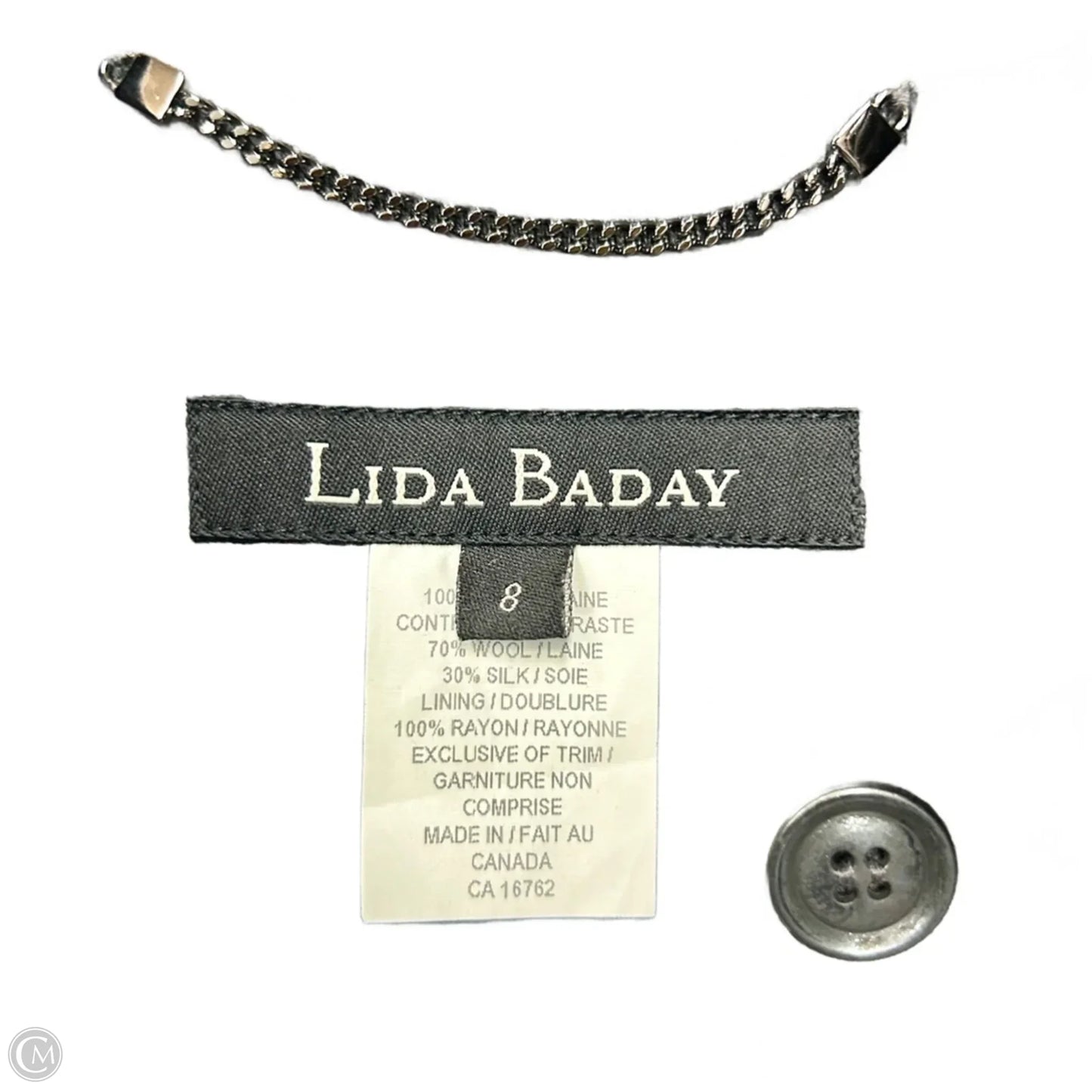 Blazer By Lida Baday In Grey, Size: M