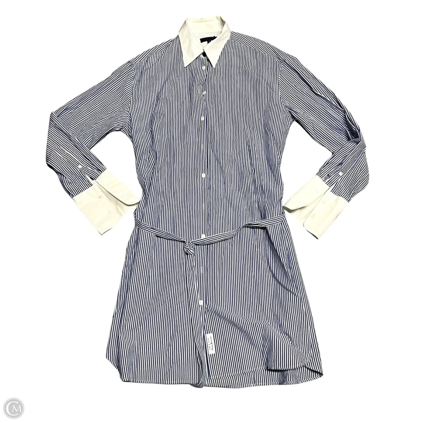 Dress Work By Rag And Bone In Blue & White, Size: M