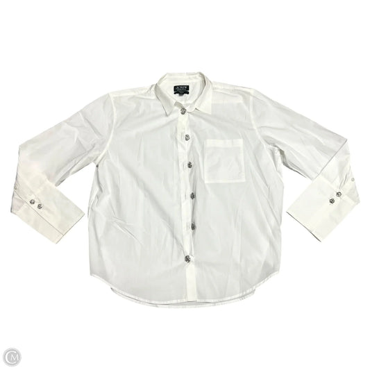 Top Long Sleeve By J. Crew In White, Size: L