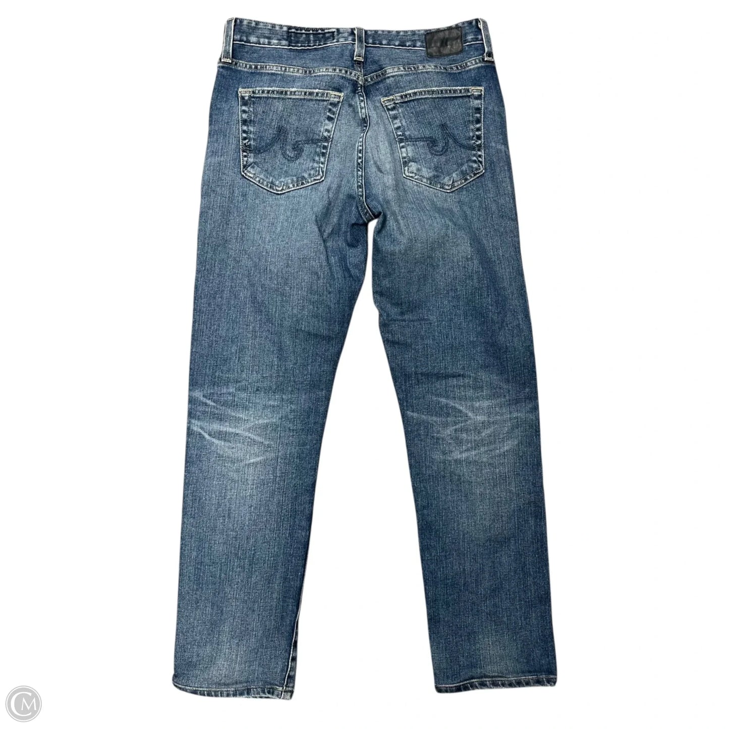 Jeans Straight By Adriano Goldschmied In Blue Denim, Size: 2