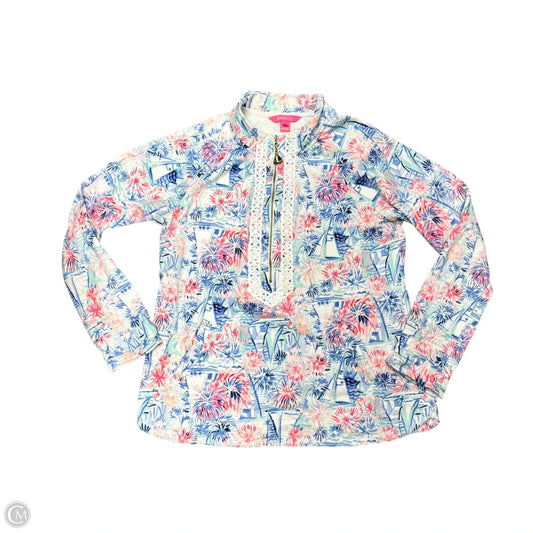 Jacket Designer By Lilly Pulitzer In Blue & Pink, Size: M