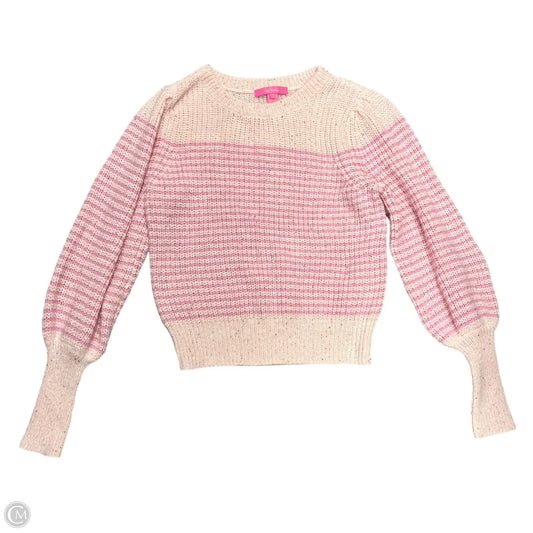 Sweater Designer By Lilly Pulitzer In Gold & Pink, Size: M