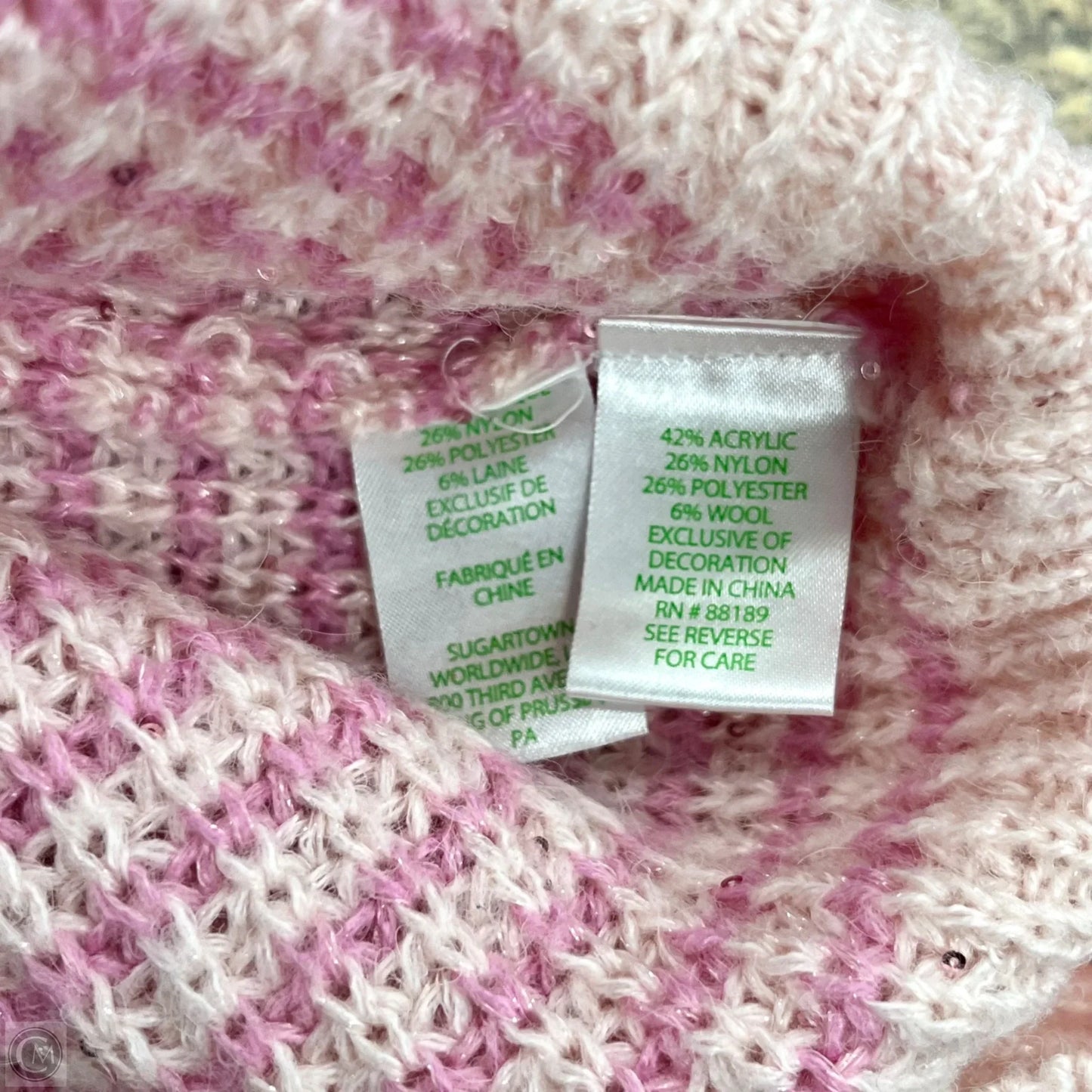 Sweater Designer By Lilly Pulitzer In Gold & Pink, Size: M