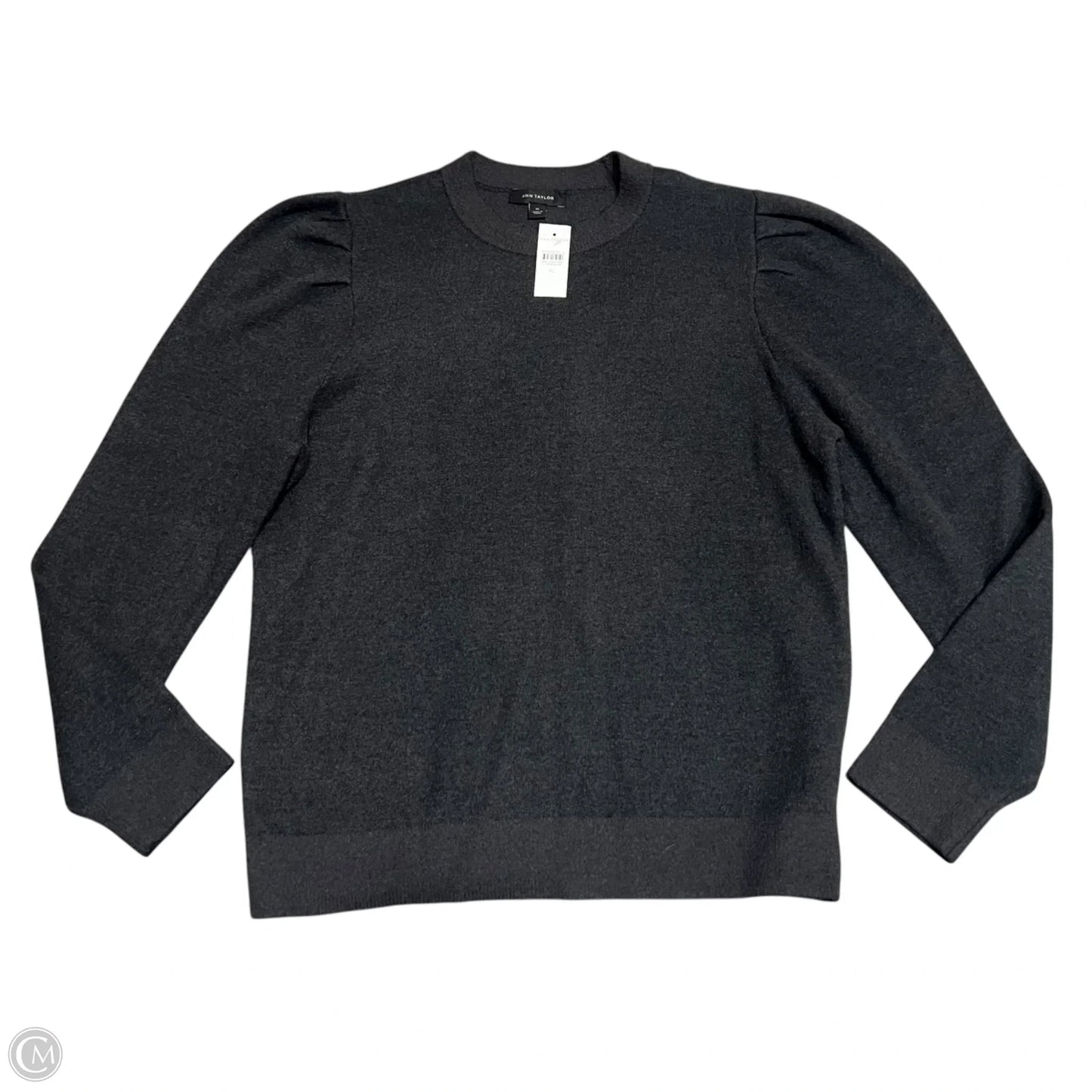 Sweater By Ann Taylor In Grey, Size: Xl