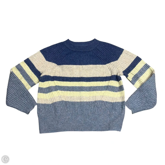 Sweater By M&S  In Blue & Cream, Size: M