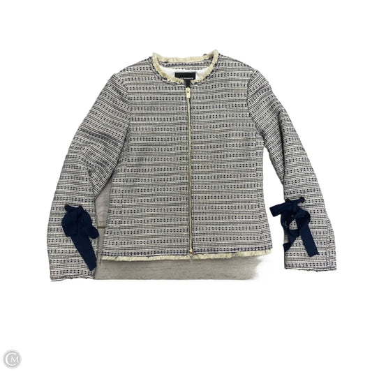 Blazer By Club Monaco In Blue & Cream, Size: Xxs