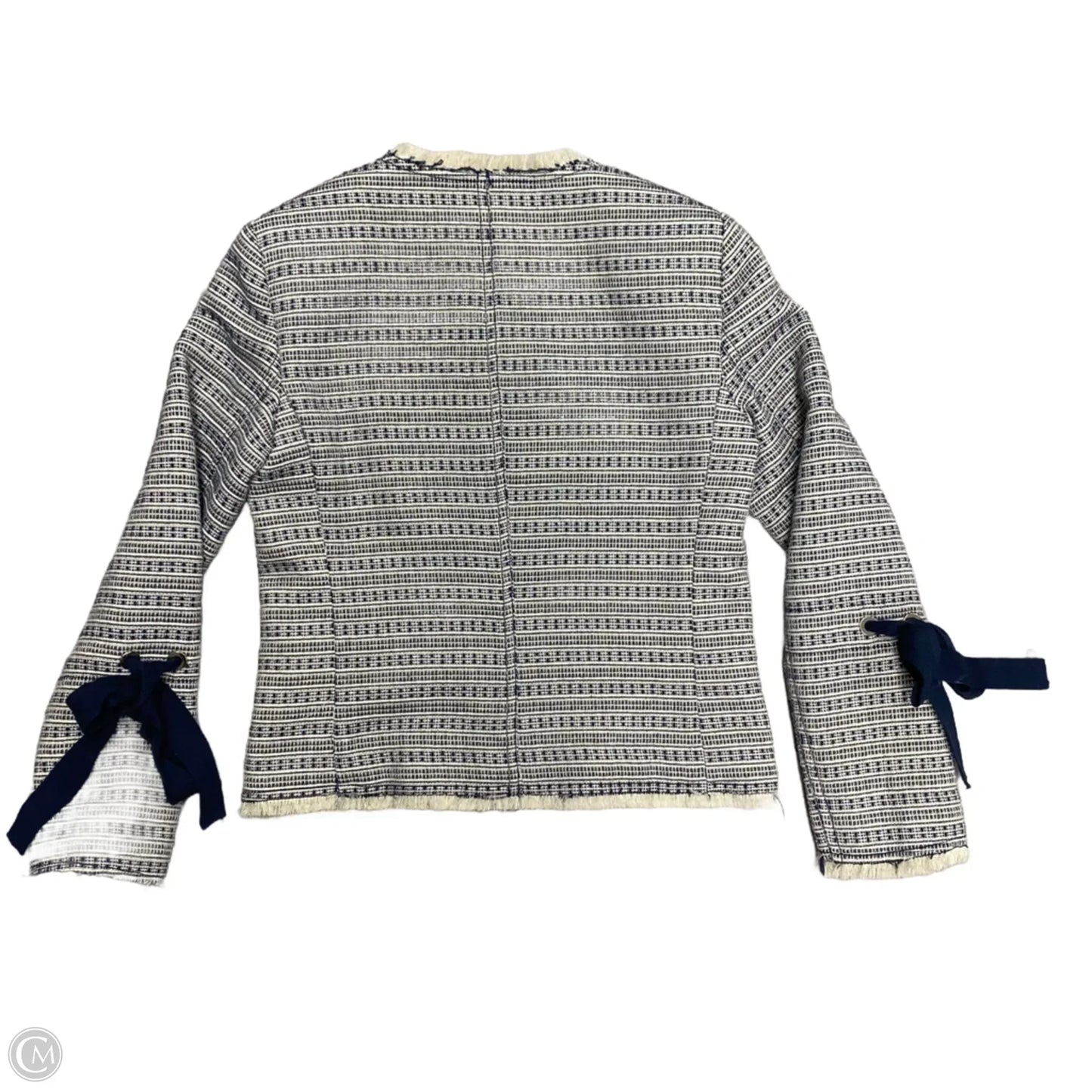 Blazer By Club Monaco In Blue & Cream, Size: Xxs