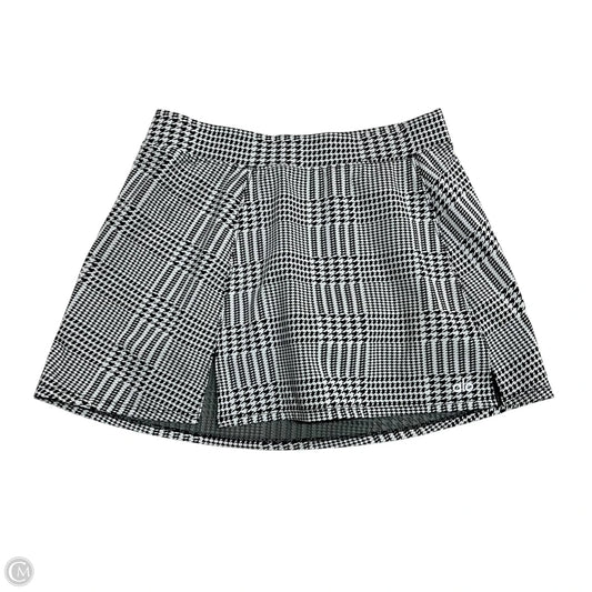 Skirt Mini & Short By Alo In Black & Grey, Size: S