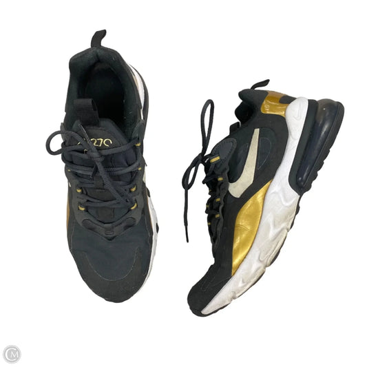 Shoes Athletic By Nike In Black & Gold, Size: 8.5