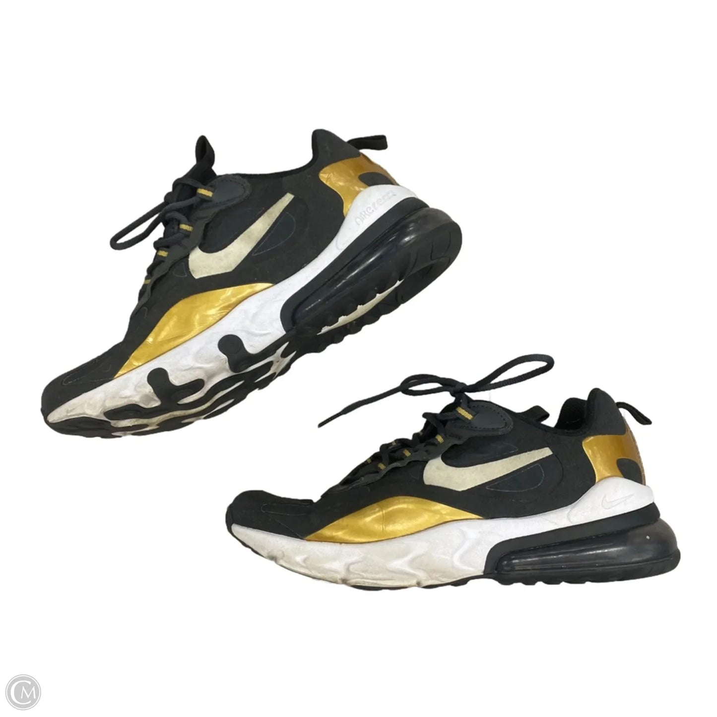 Shoes Athletic By Nike In Black & Gold, Size: 8.5