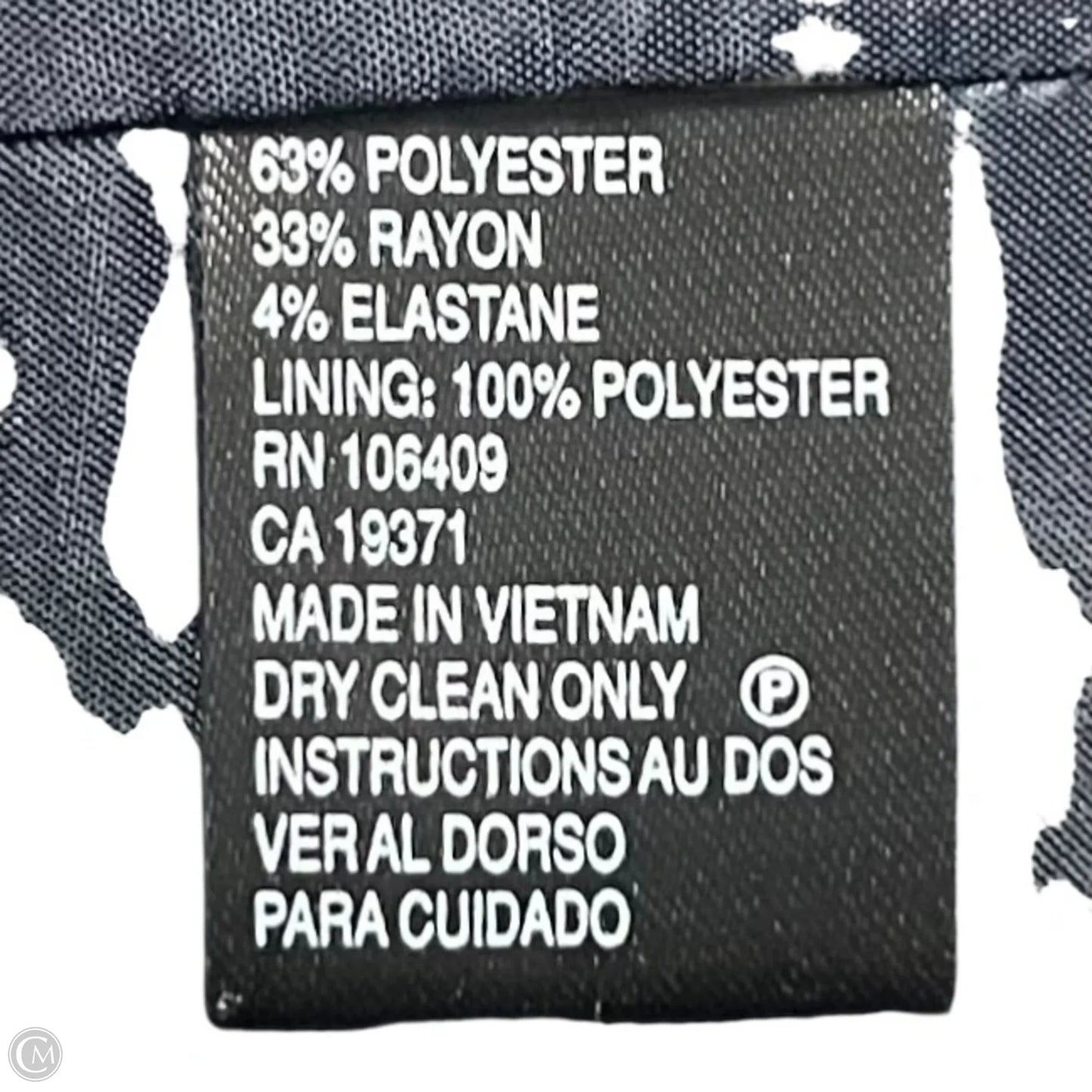 Skirt Suit 2pc By Tahari In Blue & Gold, Size: M