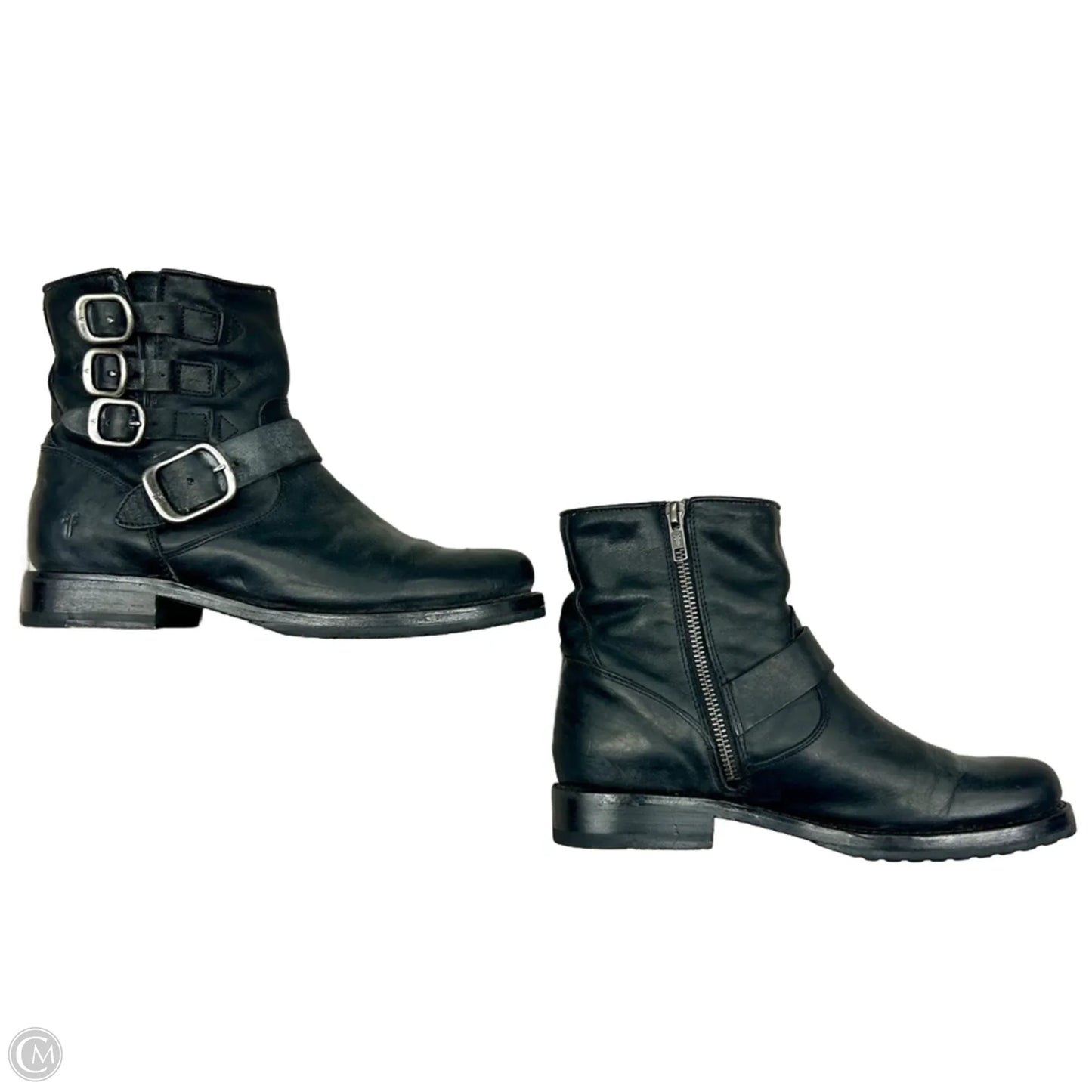 Boots Designer By Frye In Black, Size: 7