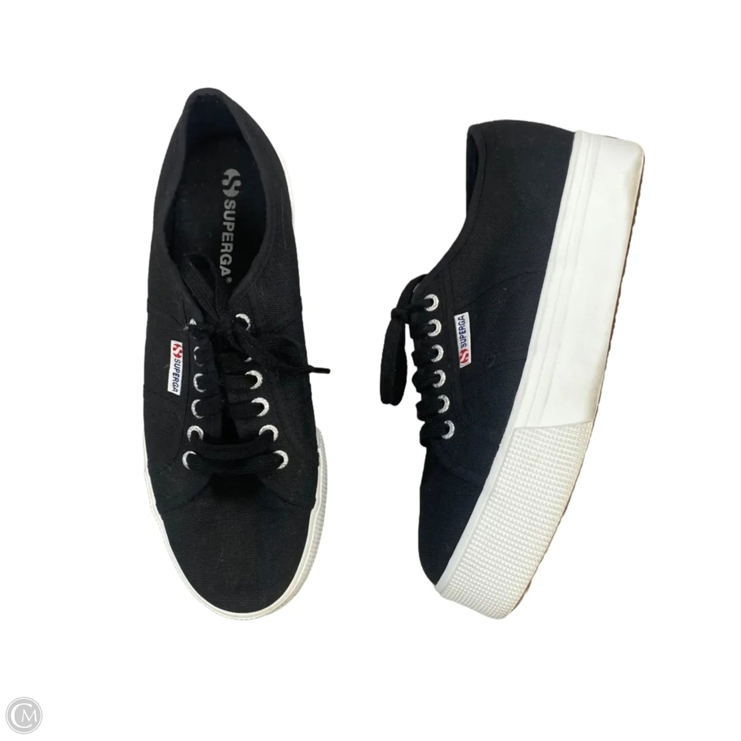 Shoes Sneakers By Superga In Black, Size: 11