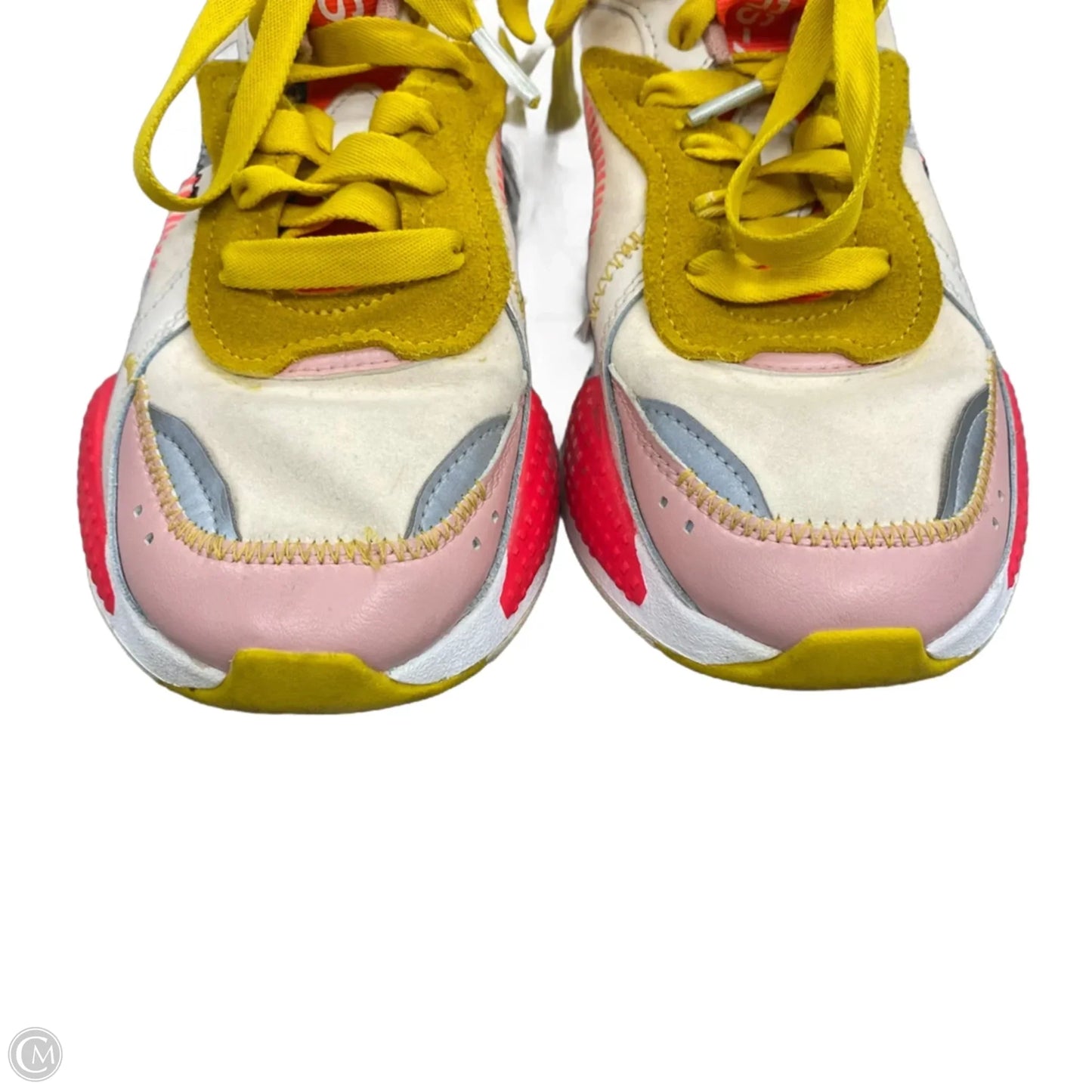 Shoes Athletic By Puma In Orange & Yellow, Size: 7