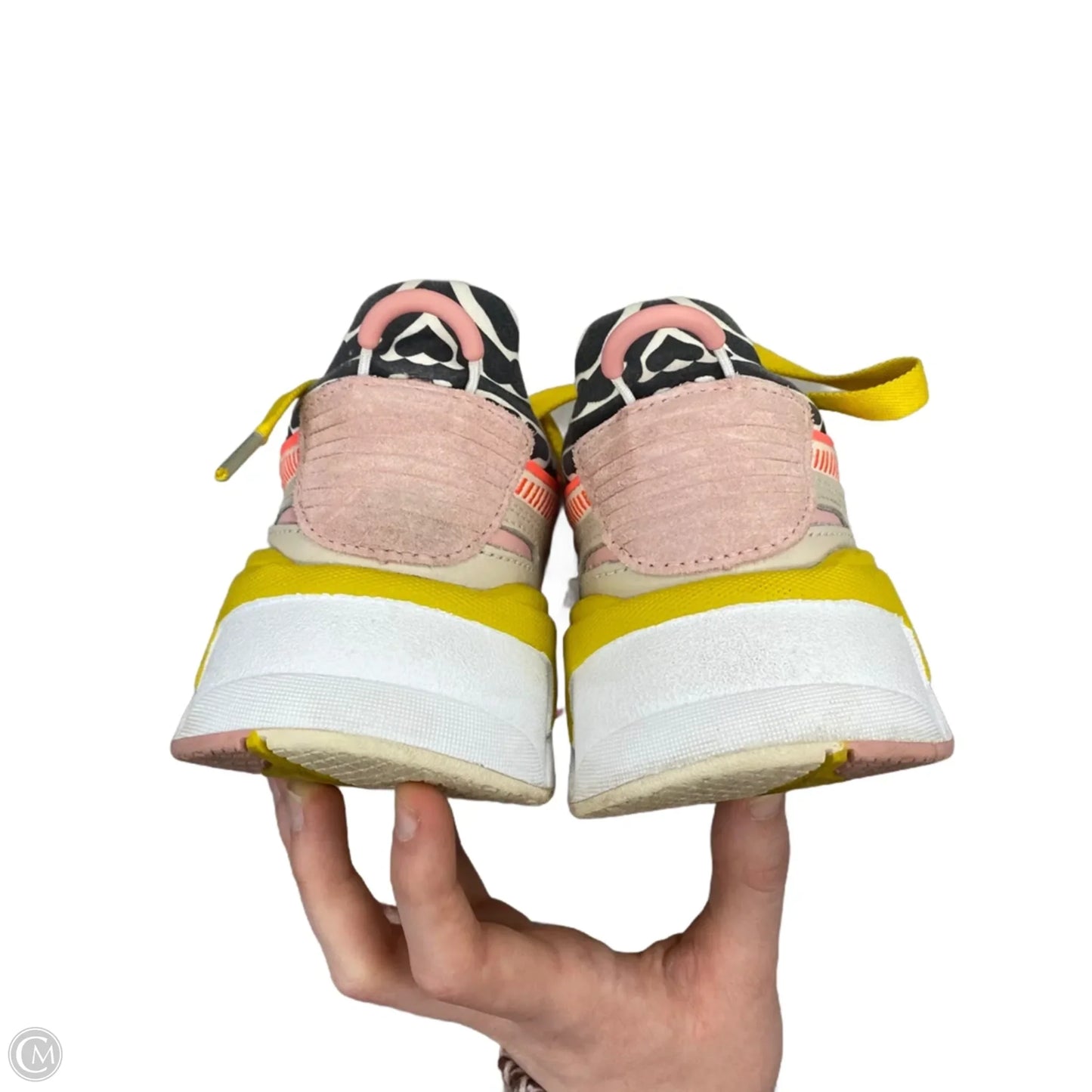 Shoes Athletic By Puma In Orange & Yellow, Size: 7