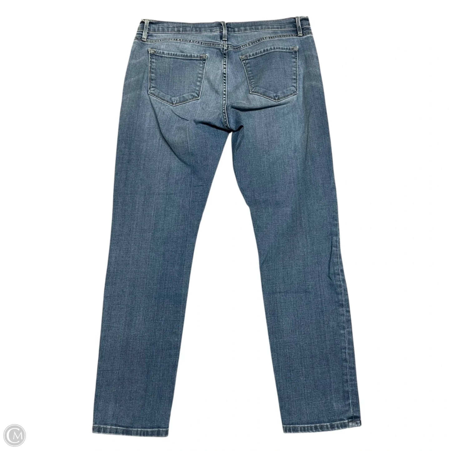 Jeans Straight By Frame In Blue Denim, Size: 8