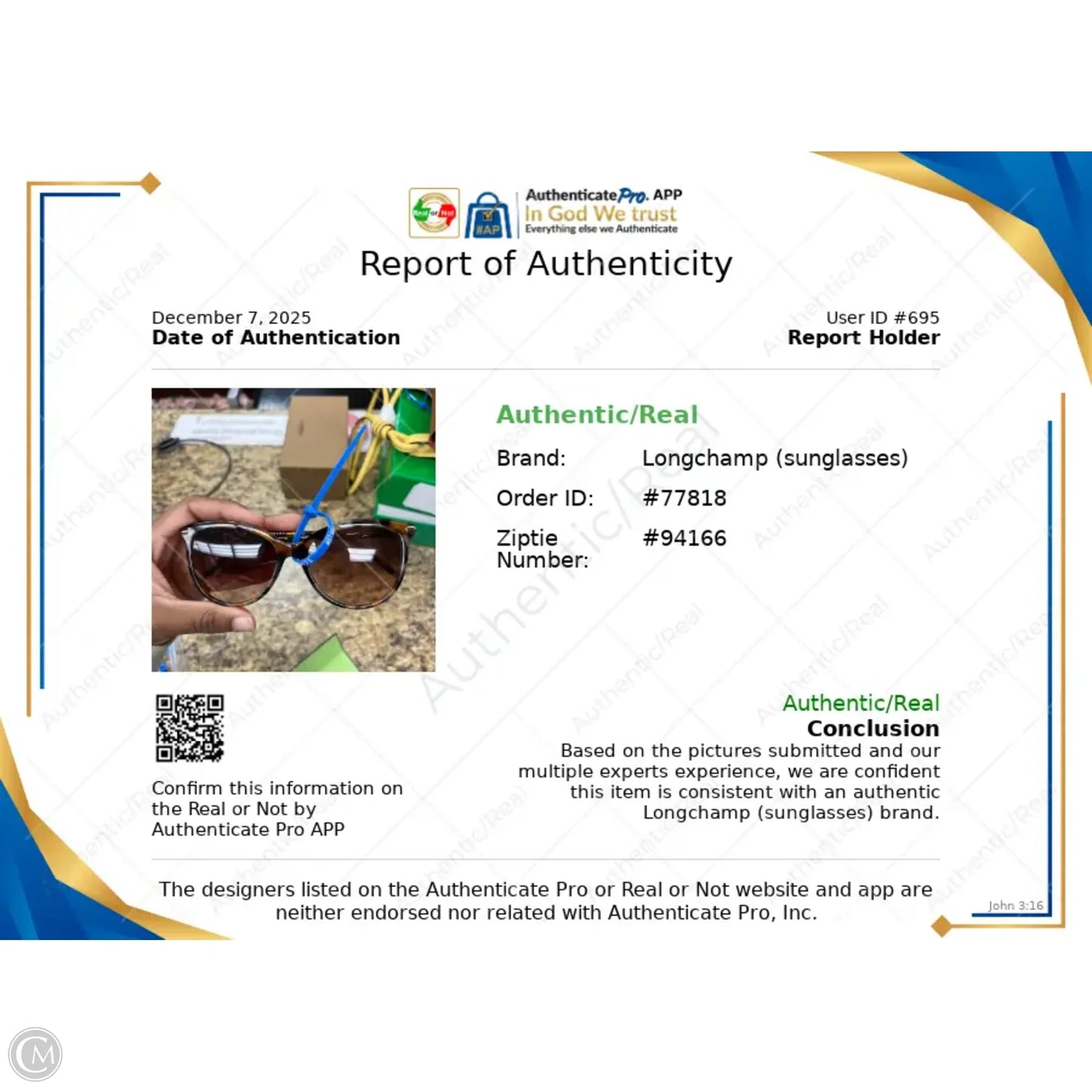 Sunglasses Designer By Longchamp