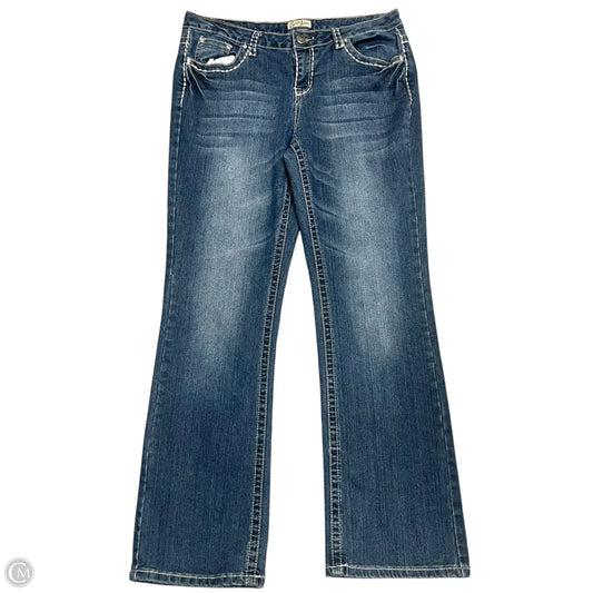 Jeans Boot Cut By Earl Jean In Blue Denim, Size: 12
