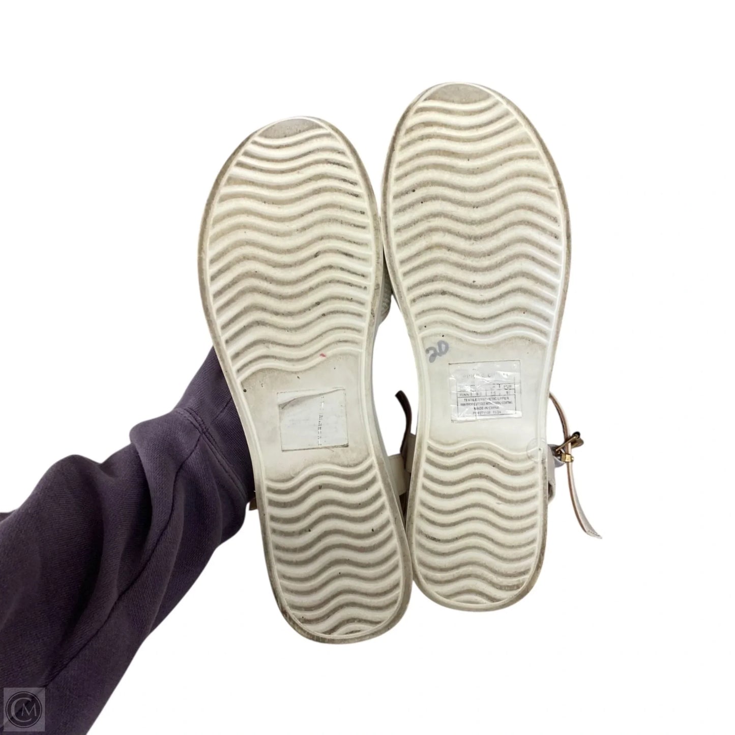 Sandals Heels Wedge By Juicy Couture In White, Size: 9.5