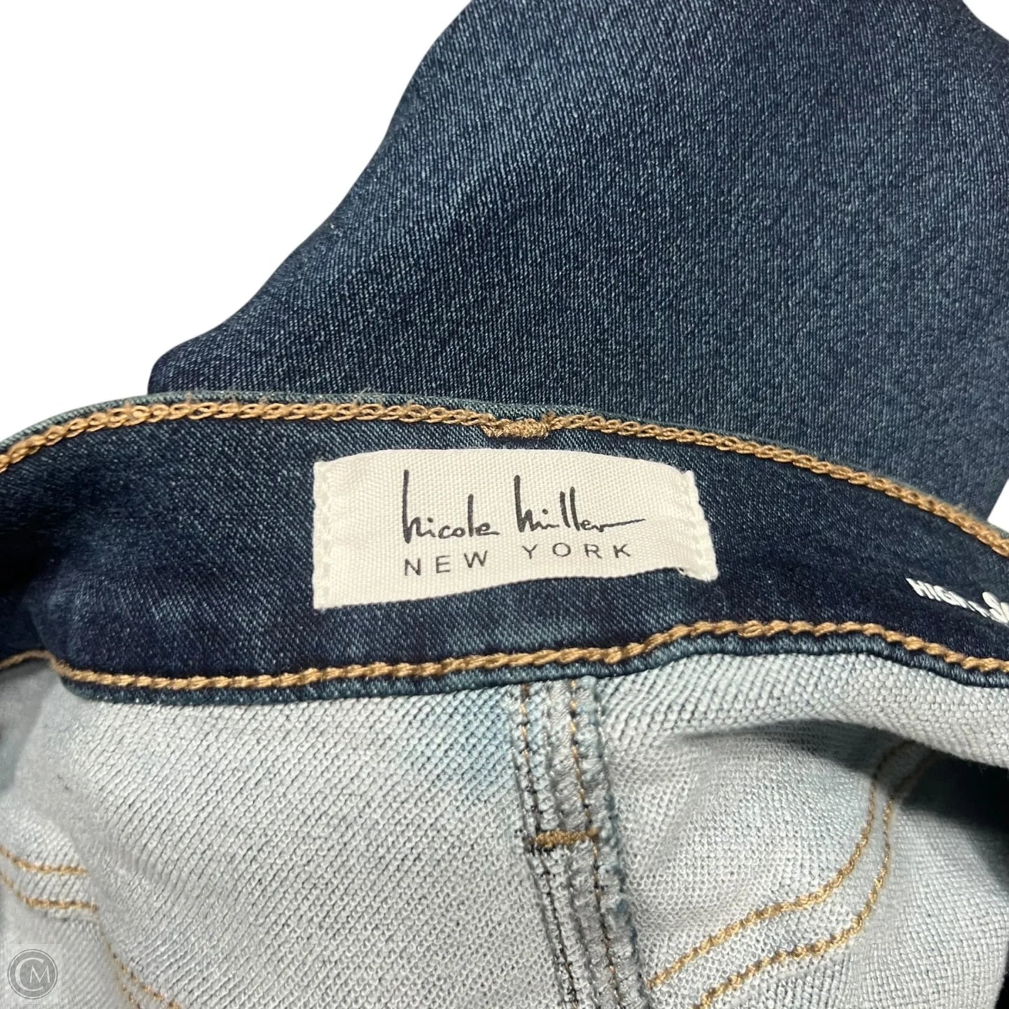 Jeans Skinny By Nicole By Nicole Miller In Blue Denim, Size: 4