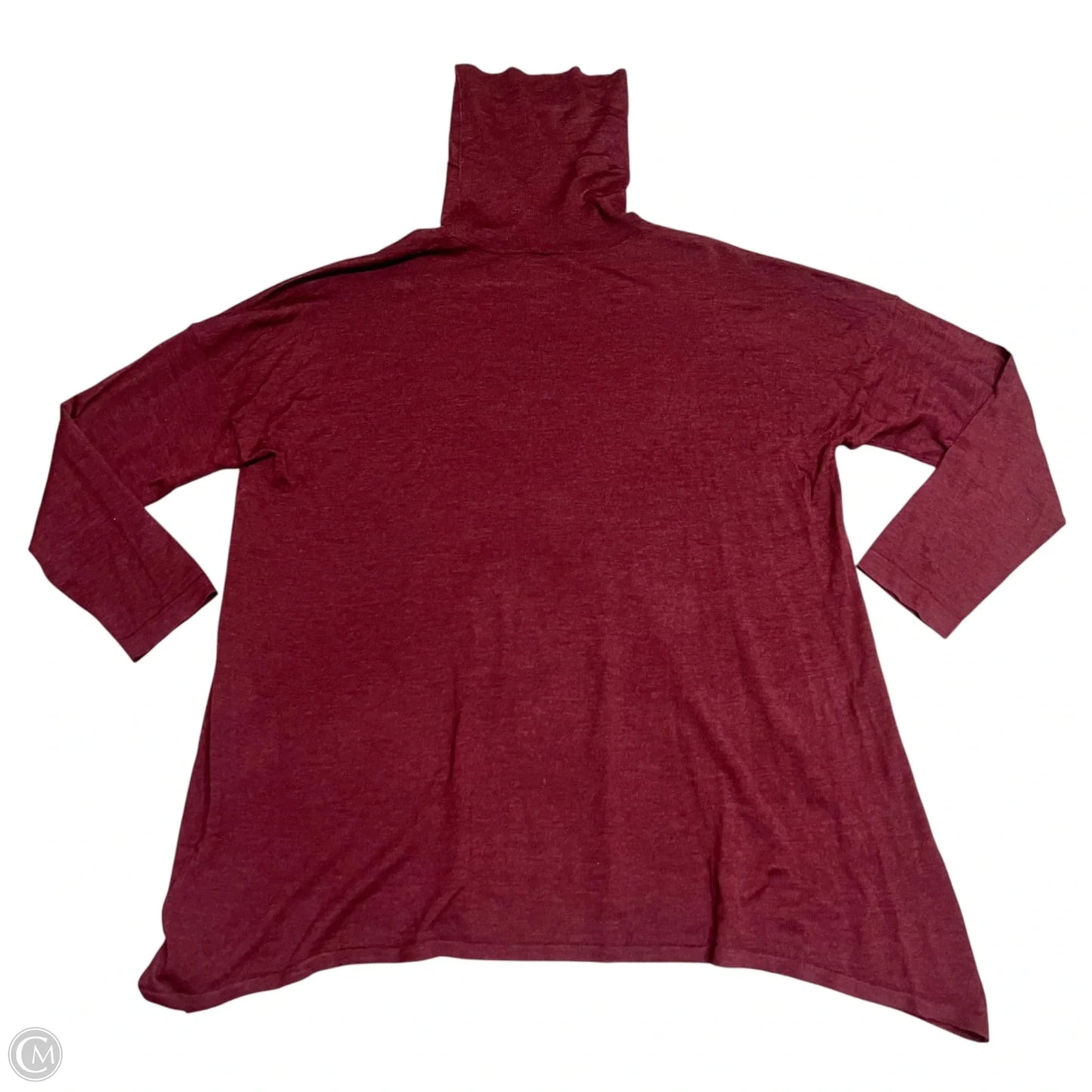 Sweater By Eileen Fisher In Maroon, Size: Xl