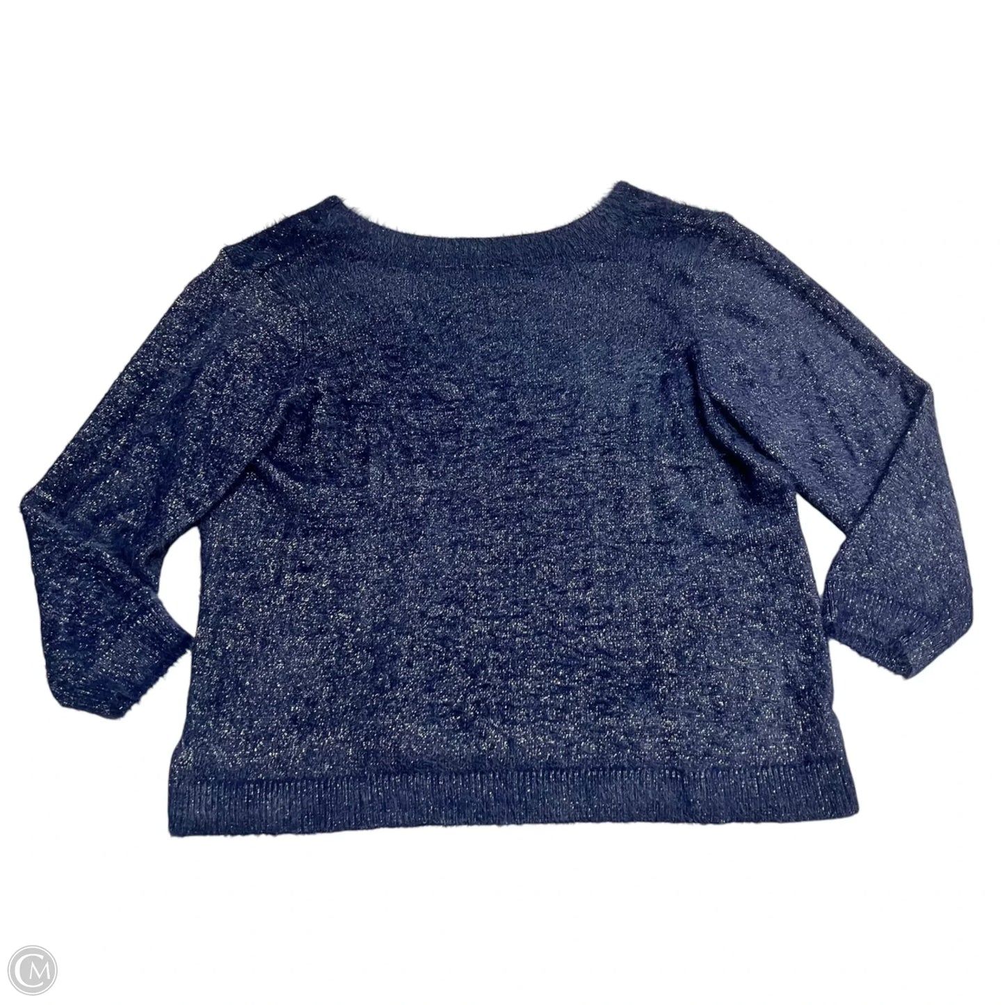 Sweater By Laurie Felt In Blue & Gold, Size: Xl