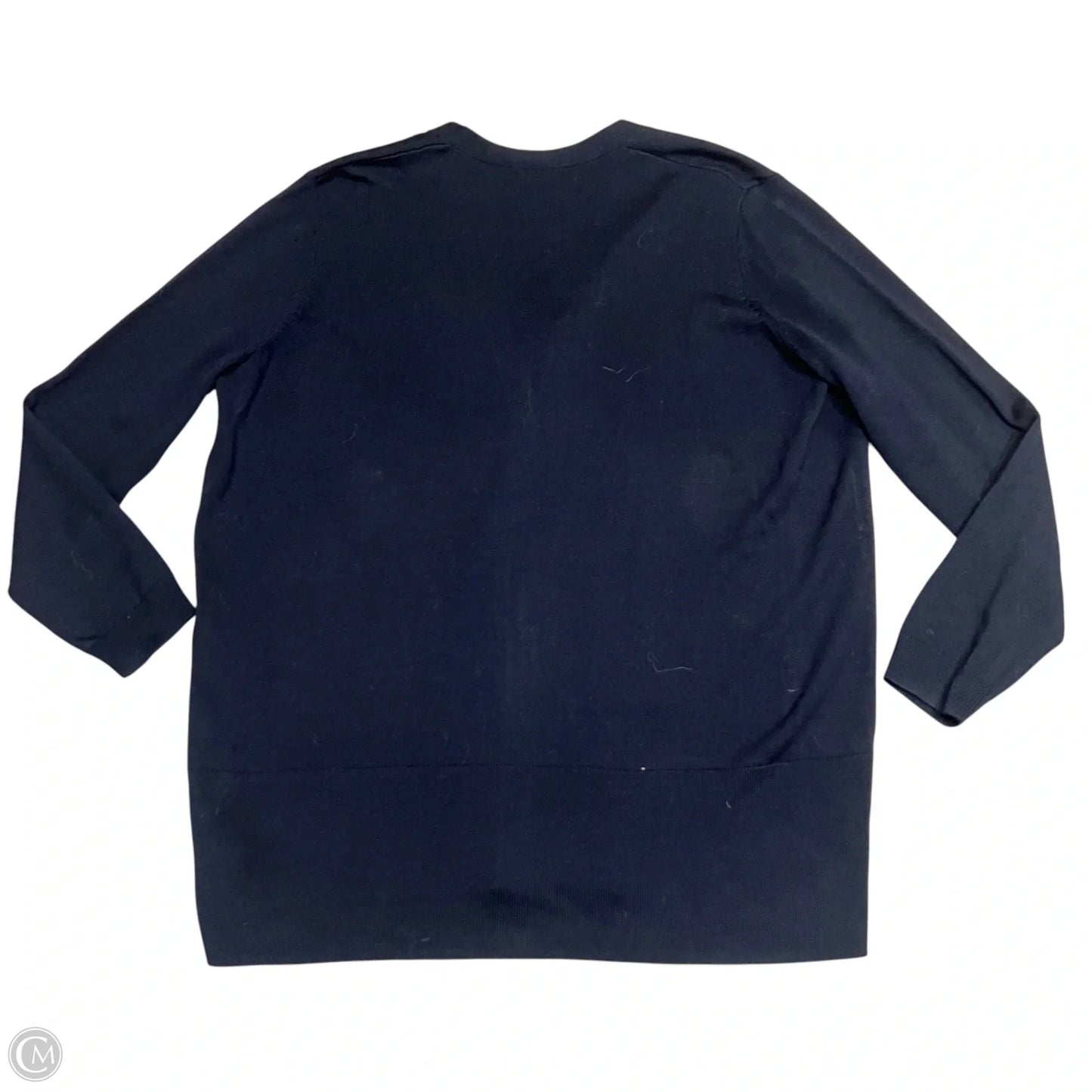 Sweater Cardigan By Cos In Navy, Size: L
