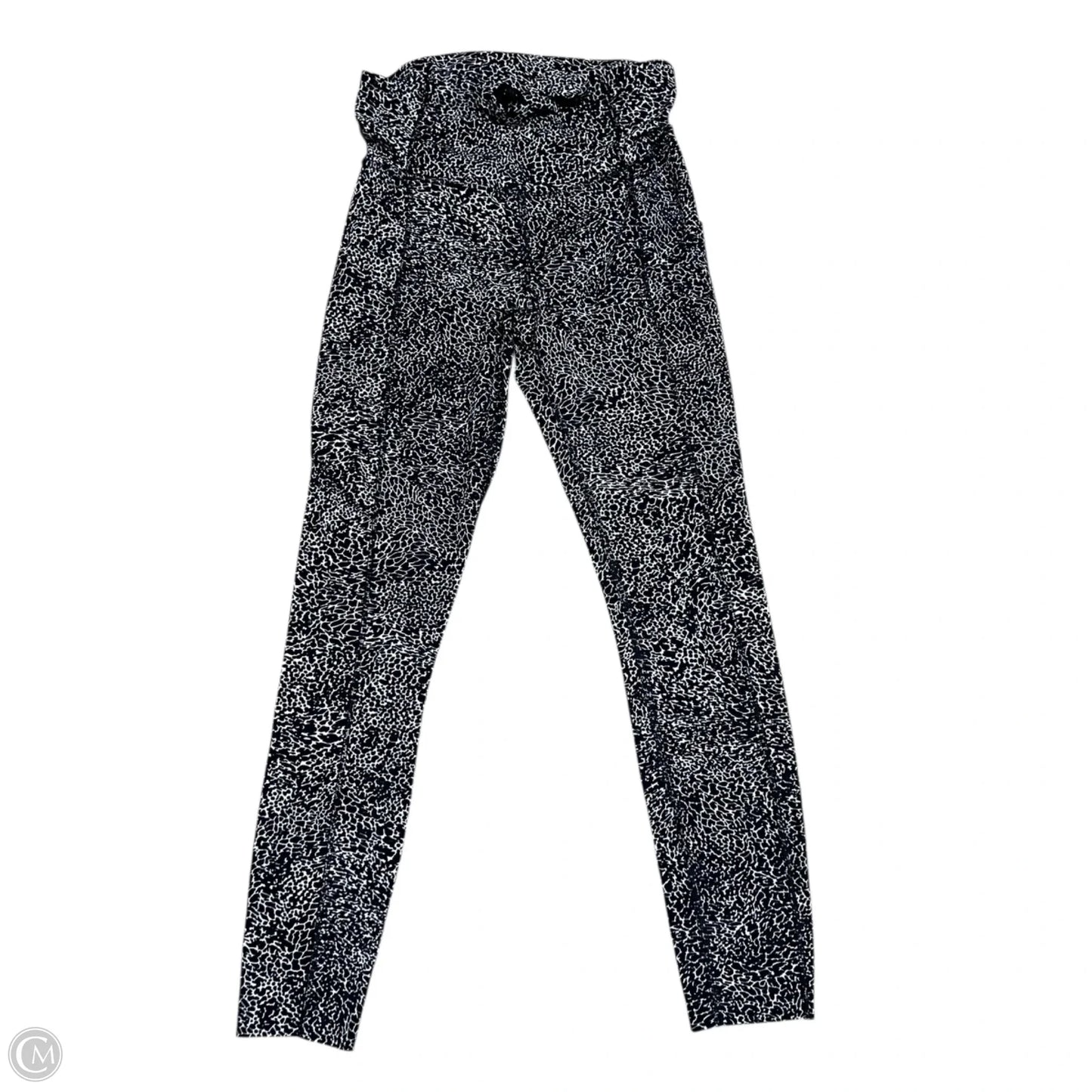 Athletic Leggings By Lululemon In Black & White, Size: 4