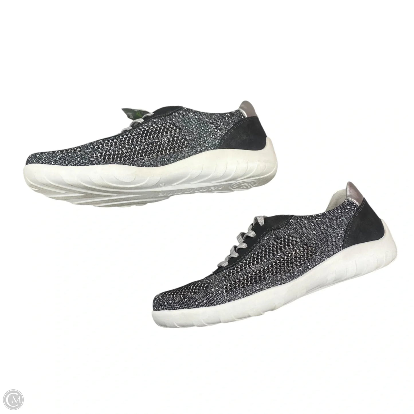Shoes Athletic By Remonte In Black & Silver, Size: 7